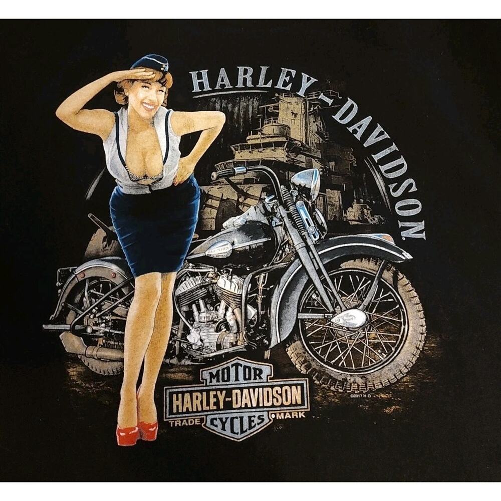 Men's Harley Davidson Lawless Renton WA Short Sleeve Shirt Seattle Skyline - XXL